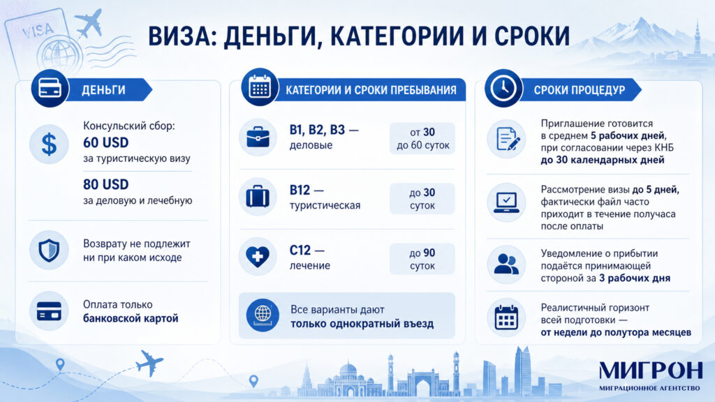 Электронная виза (e-Visa) в Казахстан инфографика